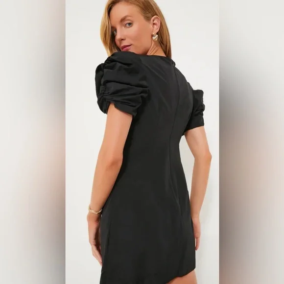 Tuckernuck Hyacinth Black Tinsley Puff Sleeve Mini Dress -  www.disolcolor.com